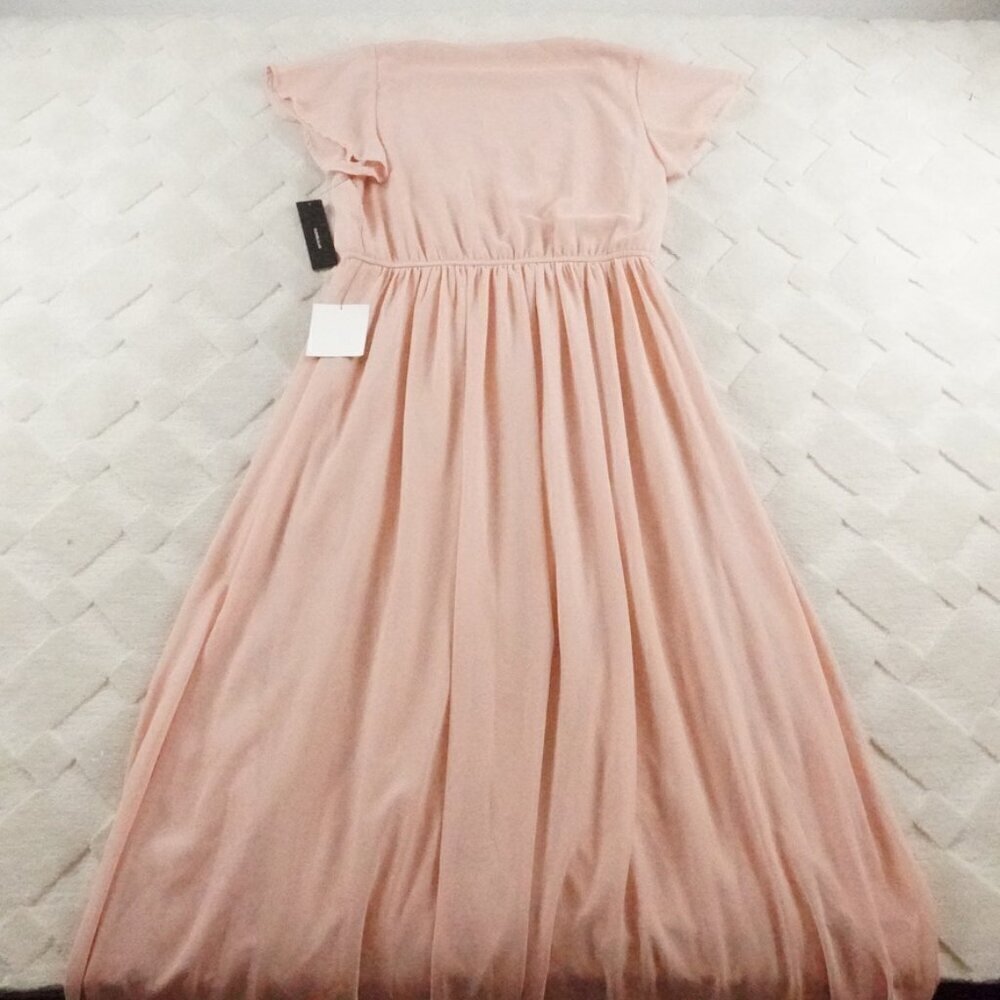 Lulu's Lost in the Moment Maxi Dress Womens Medium Cocktail Preppy Formal - Picture 9 of 11